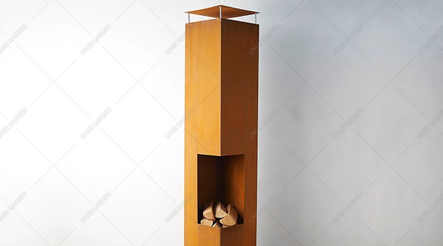 corten steel freestanding fireplace corten steel freestanding fireplace