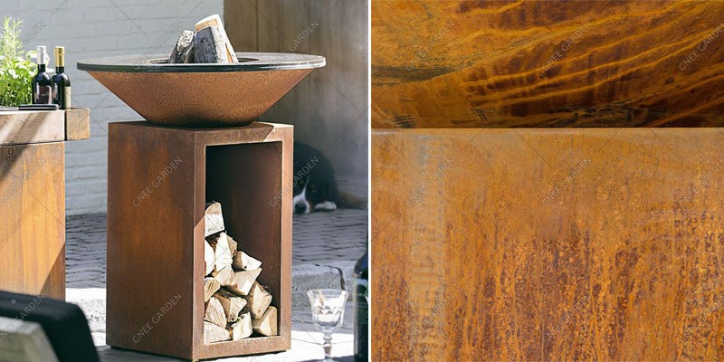 Corten open pit bbq Corten open pit bbq