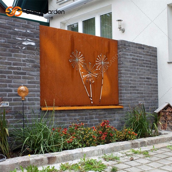 a corten steel screen panel 7 a corten steel screen panel 7