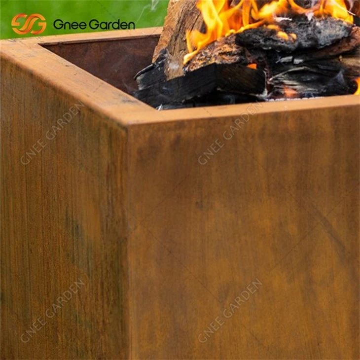 Corten Steel Fire Pits For Outdoor Garden