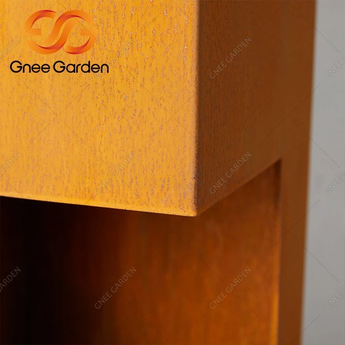 corten steel freestanding fireplace(2)