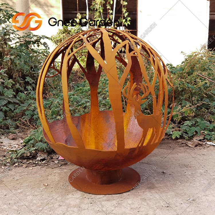 Personalização de suporte para fogueira de jardim externo direto da fábrica