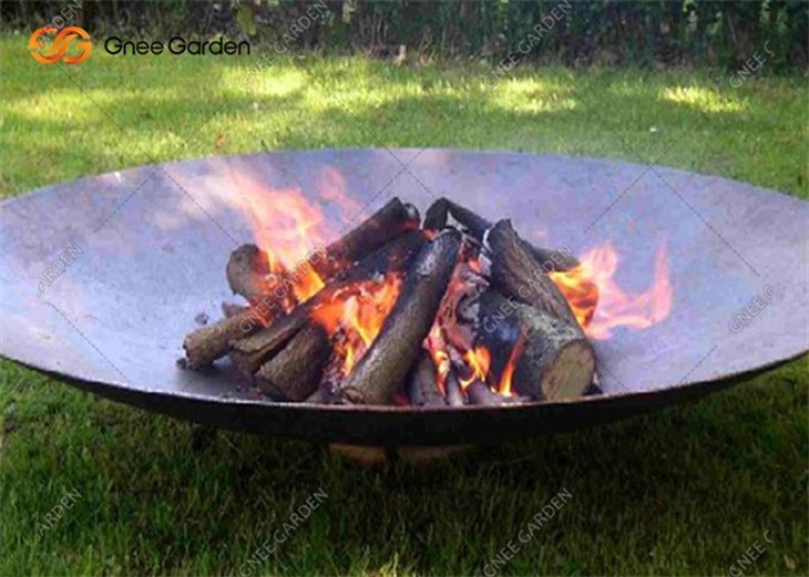 Round Corten Steel Wood Fuel Fire Pit