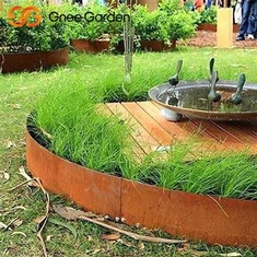 Cama de jardim em aço Corten