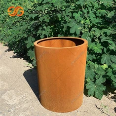 Plantador de aço Corten para jardim de decoração