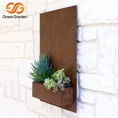 Decoração de arte de parede em aço Corten