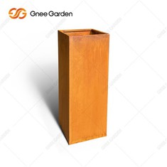 Vasos de flores de jardim personalizados Plantador de aço Corten Plantador de corten Caixas de plantador de aço Corten modernas