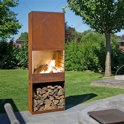 Vida ao ar livre Rusty Plancha Grill Corten Steel BBQ Grills Firepit
