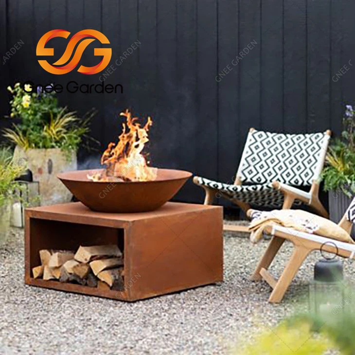 Resistindo ao fogo de queima de madeira de aço