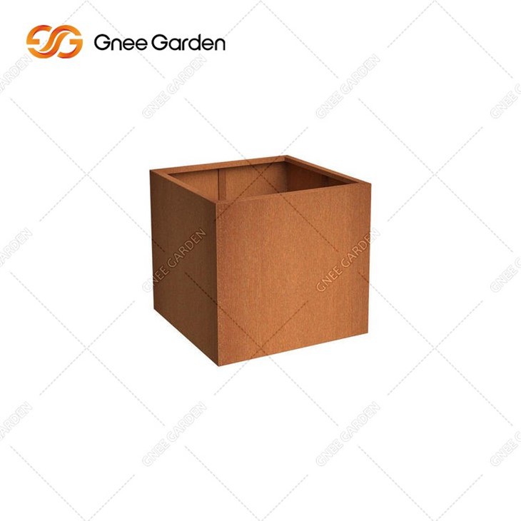 Modern Corten Steel Outdoor Planter