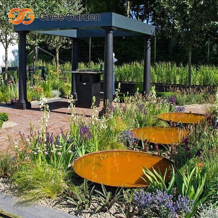 Corten Modern Round Fire Bowl