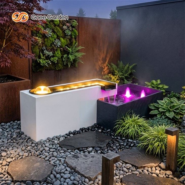 Metal Outdoor Garden Fountains for Backyard