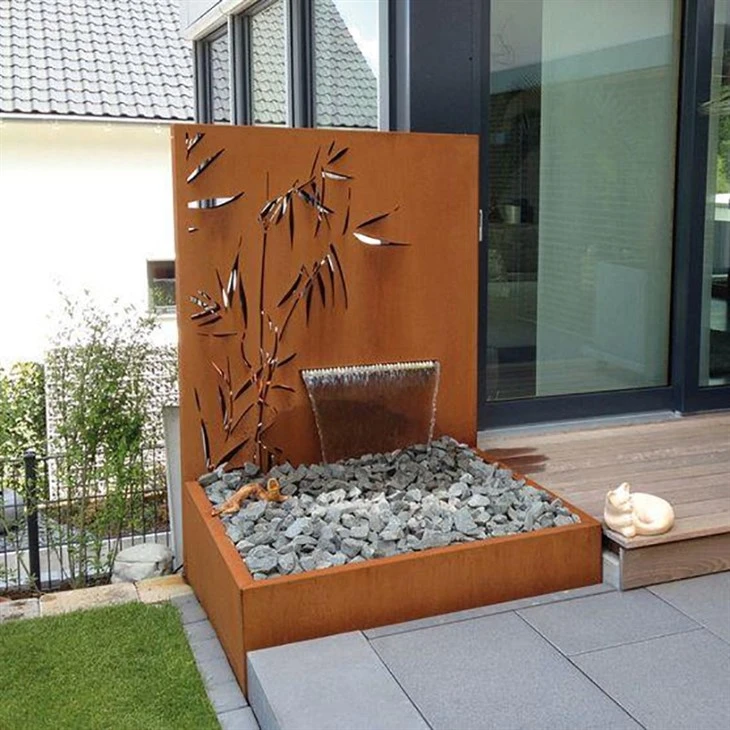 Water Bowl Corten Steel Metal Water Bowl Garden Water Feature